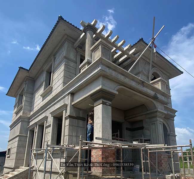 Thi công biệt thự mái nhật tại Phú Giáo – Bình Dương