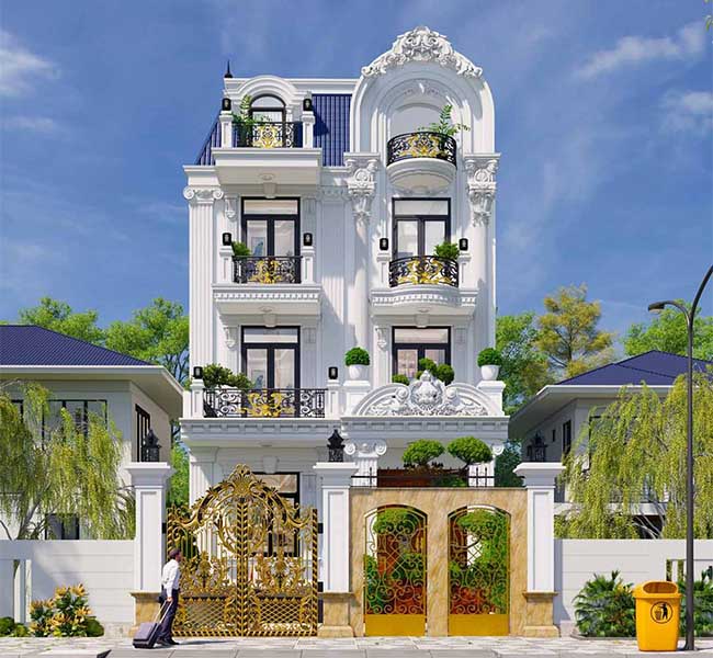 Bàn giao biệt thự tân cổ điển anh Huy ,Long An