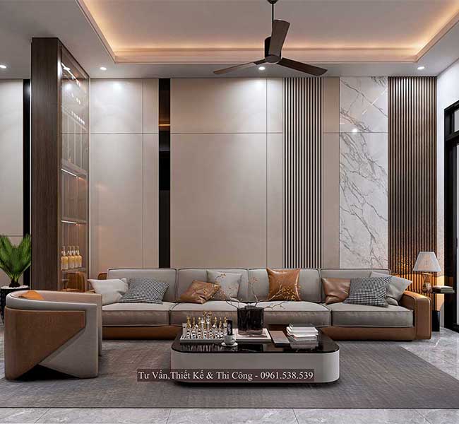 NỘI THẤT NHÀ PHỐ CỦ CHI 4.5M X 17M – CHỊ NHƯ