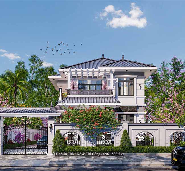 Nhà mái nhật 2 tầng đẹp, hiện đại được ưa chuộng